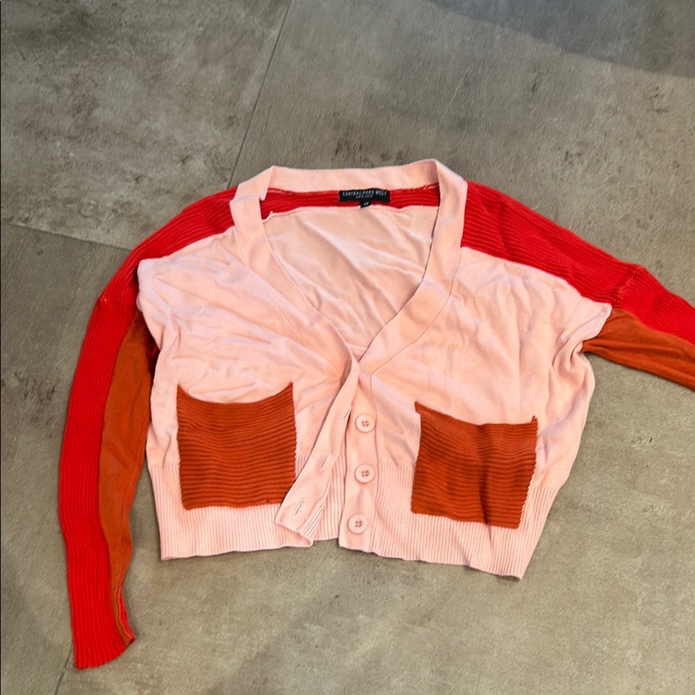 Central Park West multi color sweater ( never used)